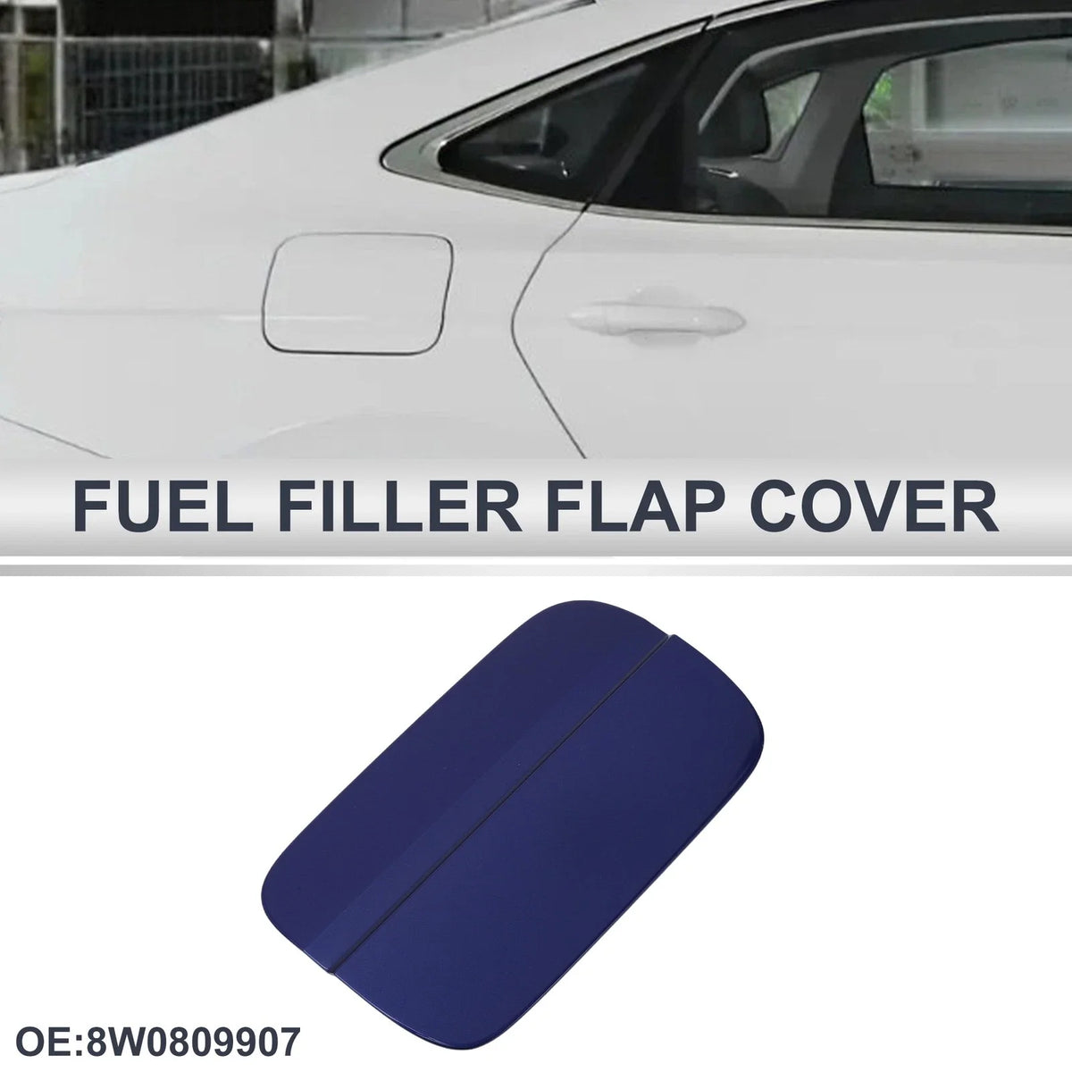 Fuel Tank Door Cap for Audi A4 (2017–2019) Blue No. 8W0809907