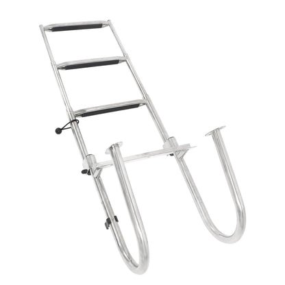 3 Step Boarding Ladder for Boats (Portable Dual-Handle, Stainless Steel)