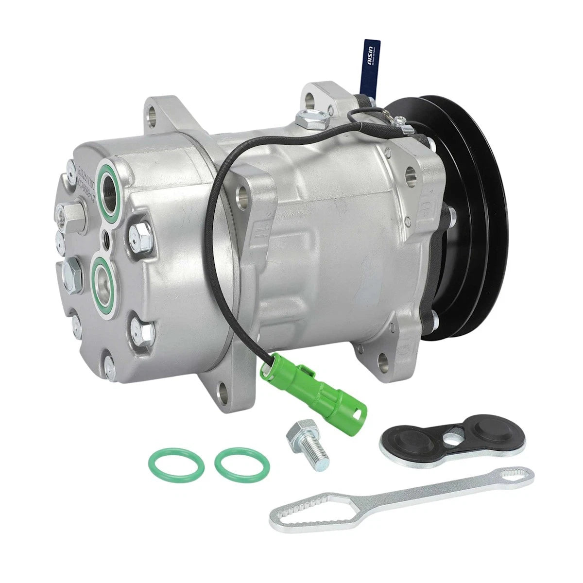 A/C Compressor with Clutch for Jaguar XJ12 XJS Vanden Plas XJ6 (1991–1994) 18016415, 78589, 77589, CCC4929, MHE7300AA