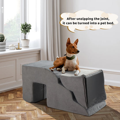 5 Non-Slip Memory Foam Pet Stairs for Dogs and Cats (In/Outdoor)