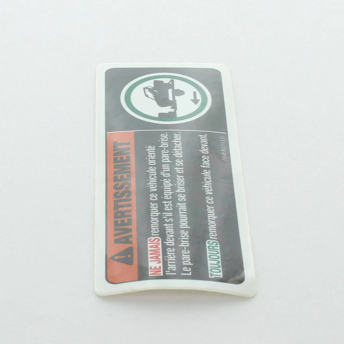 Trailer Warning Decal for Can-Am (704902916, 704902918)