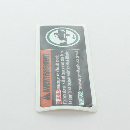 Trailer Warning Decal for Can-Am (704902916, 704902918)