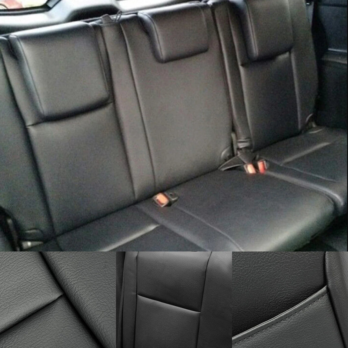 Set of 4 Seat Covers for Toyota Highlander LE/Hybrid (2014–2019) Black