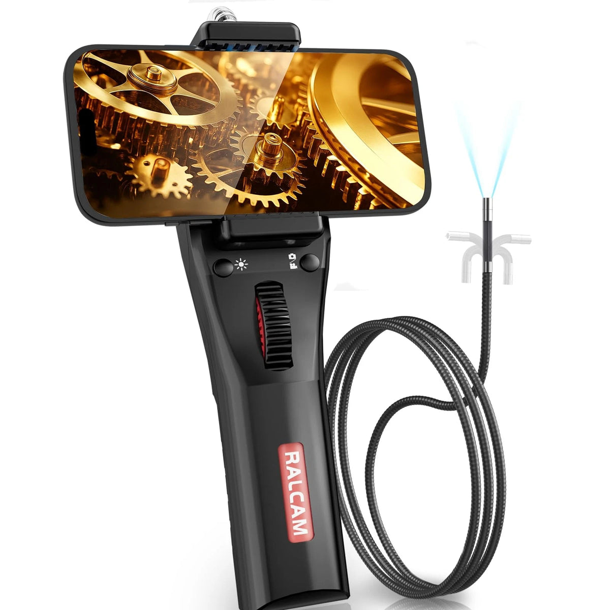 2X Ralcam Two-Way 210° Articulating Borescope for Automotive Inspection