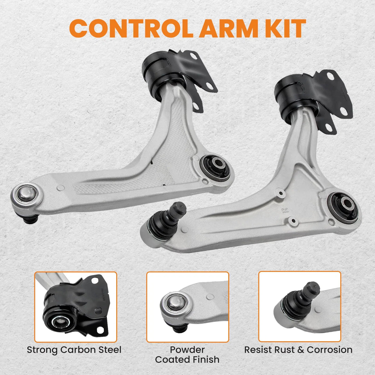 Set of 2 Front Lower Control Arms Ball Joint for Ford Fusion, Lincoln MKZ (2015)