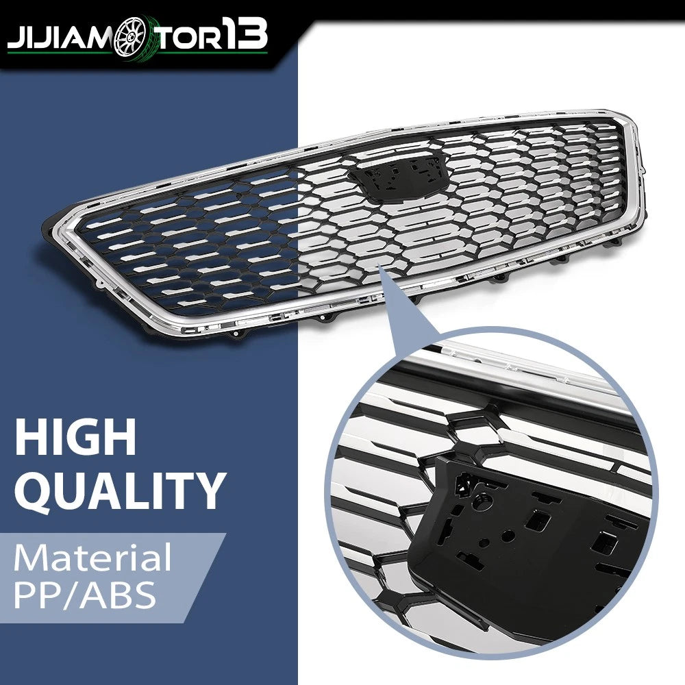 Front Bumper Upper Grille for Cadillac XT4 (2019–2023) Chrome, 84536239, 84658410, 84504262