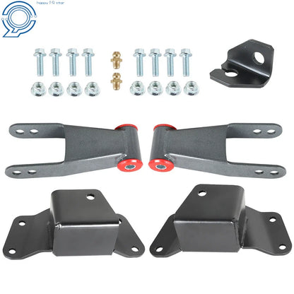 Rear Drop Kit Shackles & Hangers for Chevy GMC 1500 C15 K15 (1988–1998)