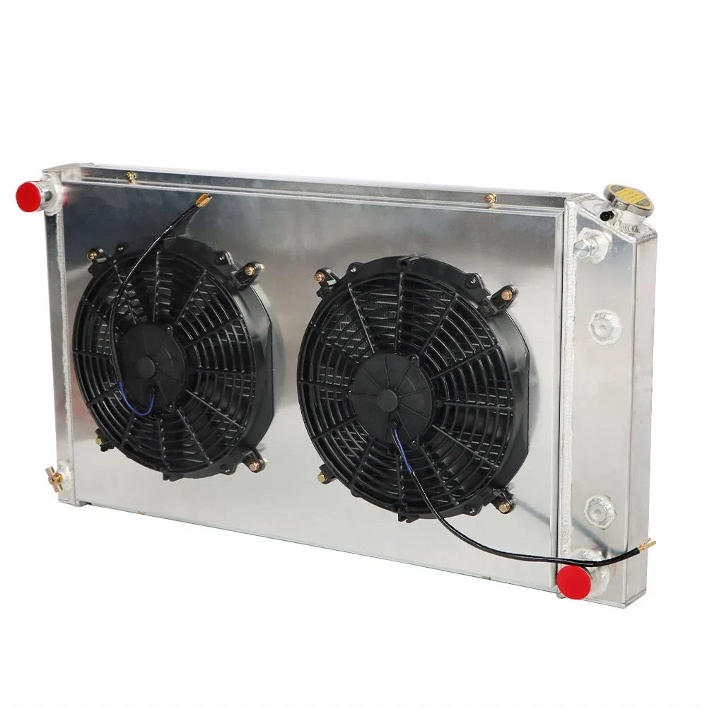 3 Row Radiator with Shroud Fan for Chevy GMC C/K 10/20/30 (1973–1991)