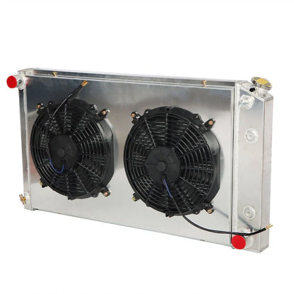 3 Row Radiator with Shroud Fan for Chevy GMC C/K 10/20/30 (1973–1991)