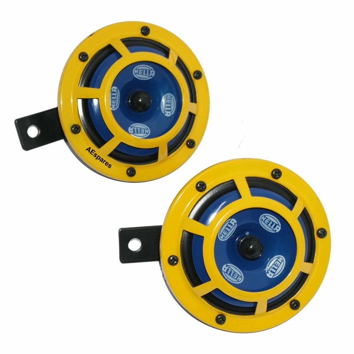 Dual Horns for Willys Jeeps (12V) - Sharp Tone, Yellow Panther