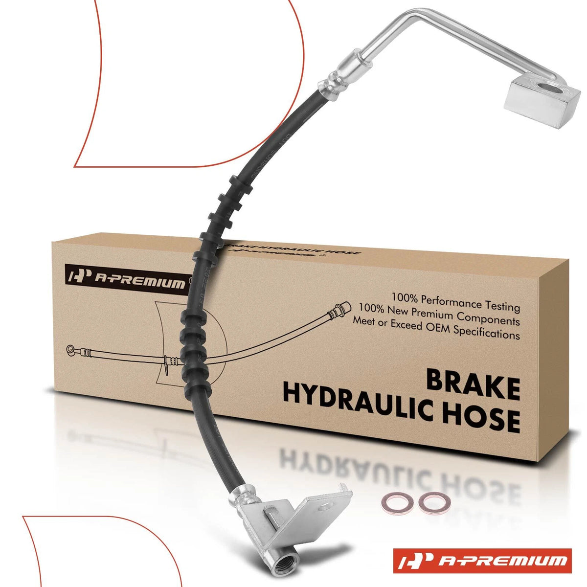 Front Left Brake Hydraulic Hose for Chrysler Intrepid 1993–2004 (4582277, 2203918)