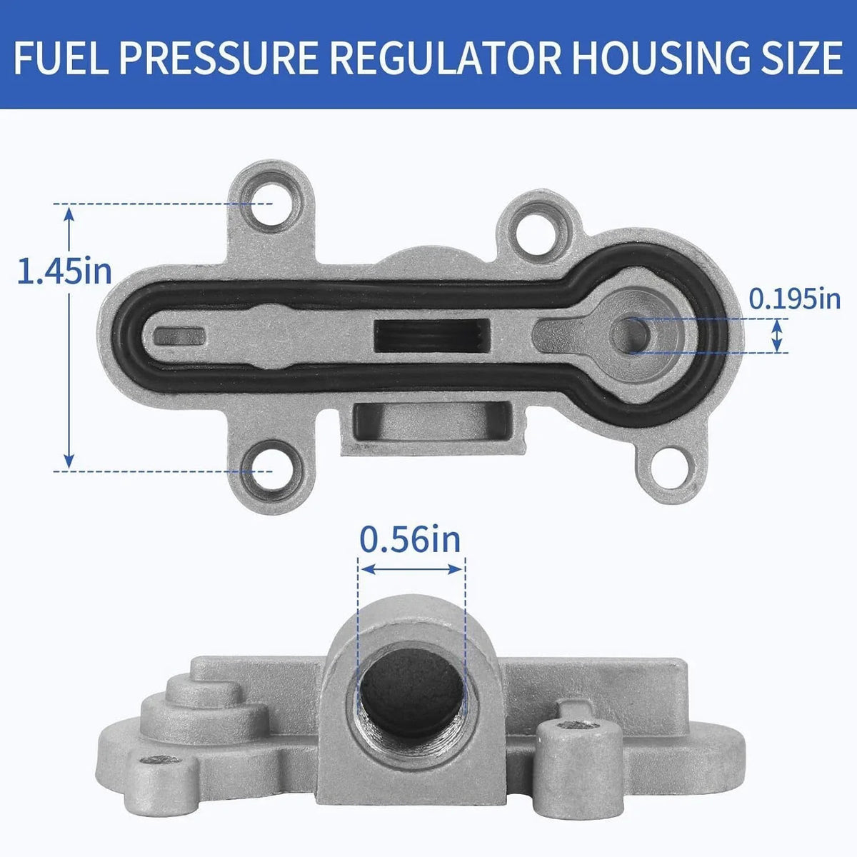 Blue Spring Fuel Pressure Regulator for Ford 6.0L Powerstroke (2003–2007)