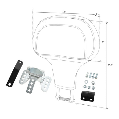 Backrest Pad for Harley Touring Electra Street Road Glide (1988–2023)