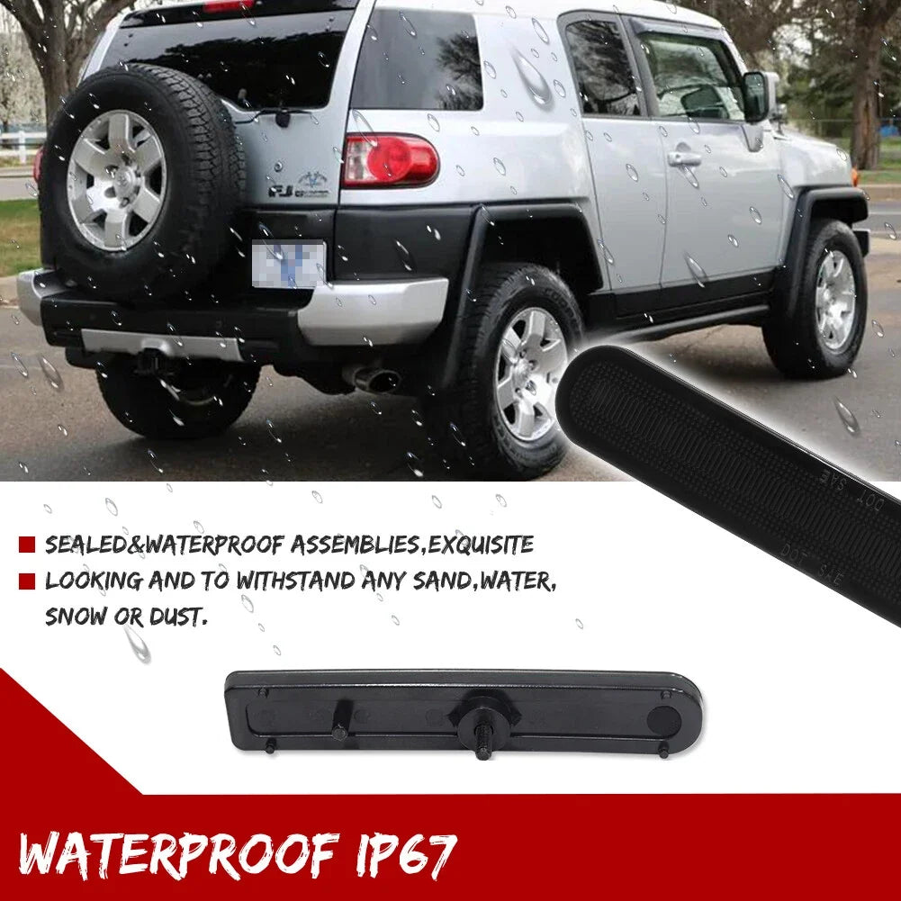 Bumper Reflector Set for Toyota FJ Cruiser (2007–2014) Black 2-Pcs
