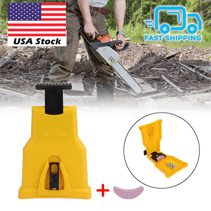 Chainsaw Teeth Sharpener for 14-20 Inch Saw Chain (H032-A007-Yel)