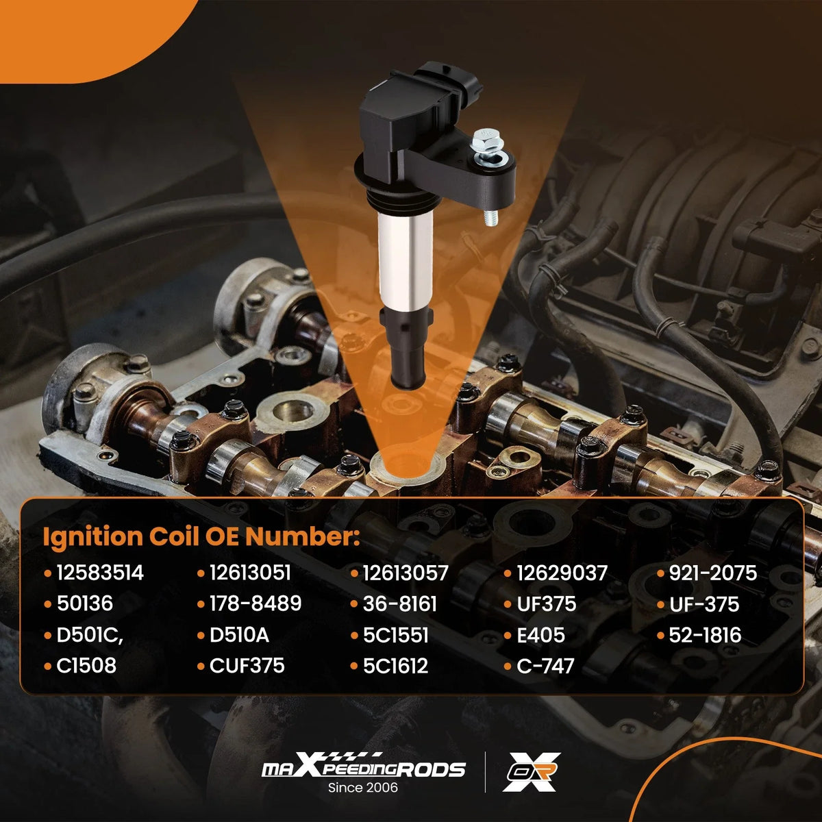 Ignition Coil Pack Set of 6 for Chevrolet Traverse Vectra GMC Acadia Saturn Outlook