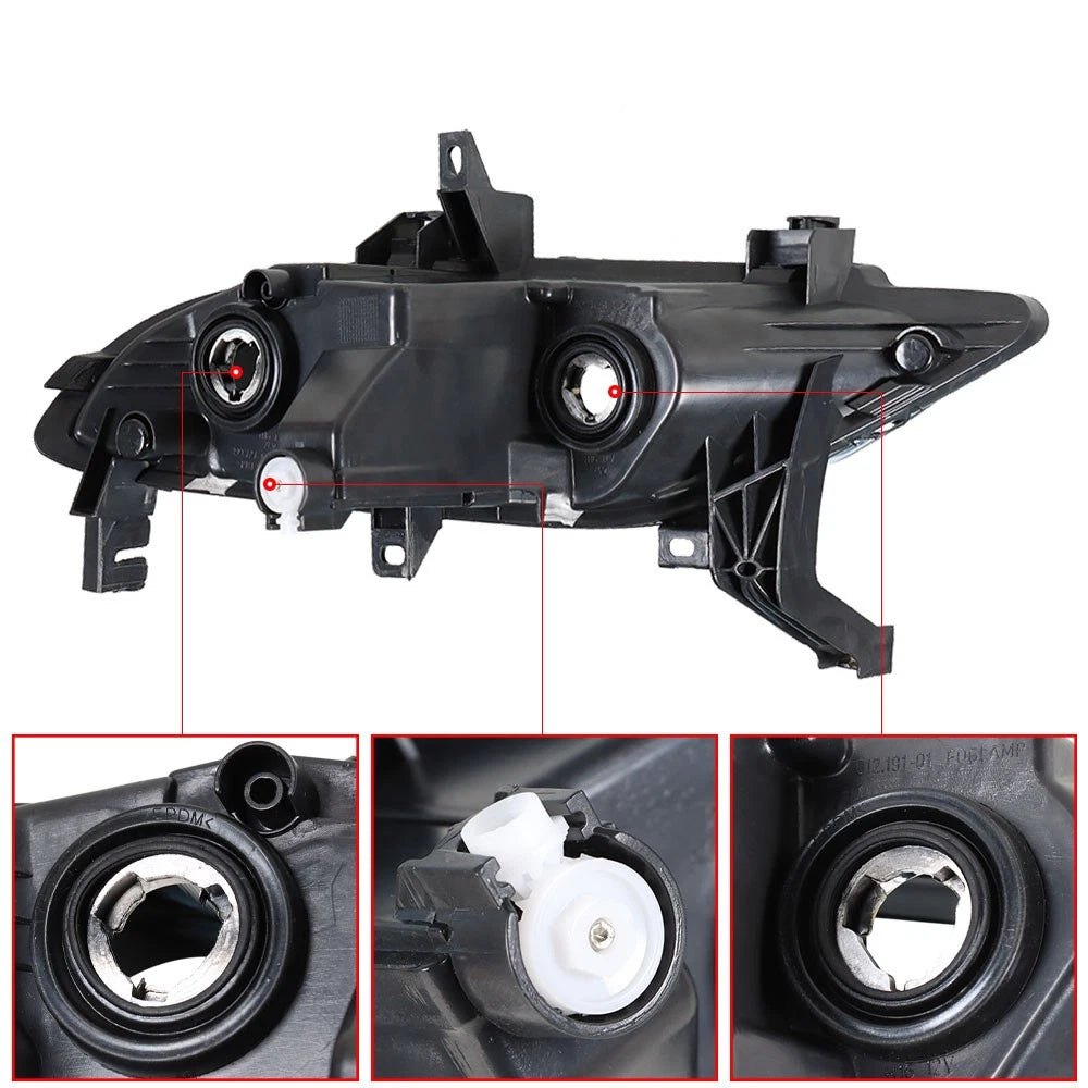 Set of 2 Fog Lights for Nissan Maxima (2016–2019) 261504RA0B, 26155-4RA0B, 26150-4RA0B