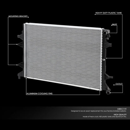 Aluminum Radiator DPI 13273 for VW Jetta Passat 1.4L Hybrid 2.0L TDI (2012–2016)