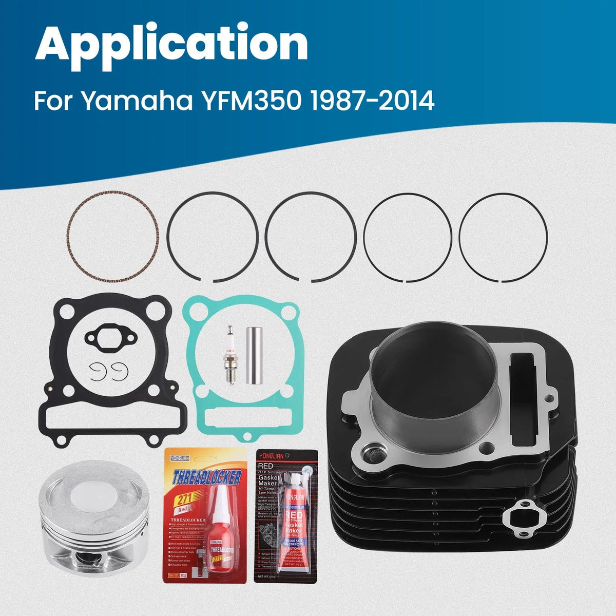 Top End Rebuild Set for Yamaha Warrior 350 YFM350 (1987–2004)
