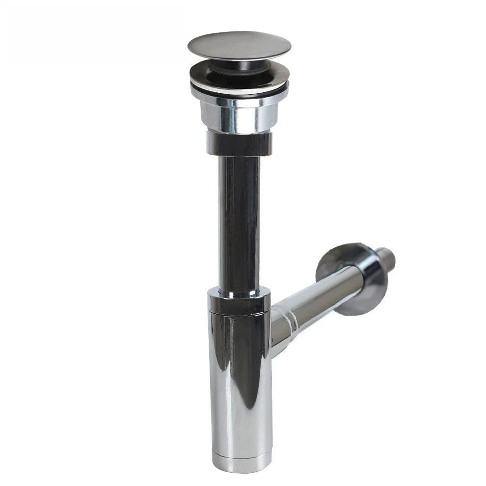 Chrome Plated Stainless Steel Wall Drain for Washbasins (No Part Numbers)