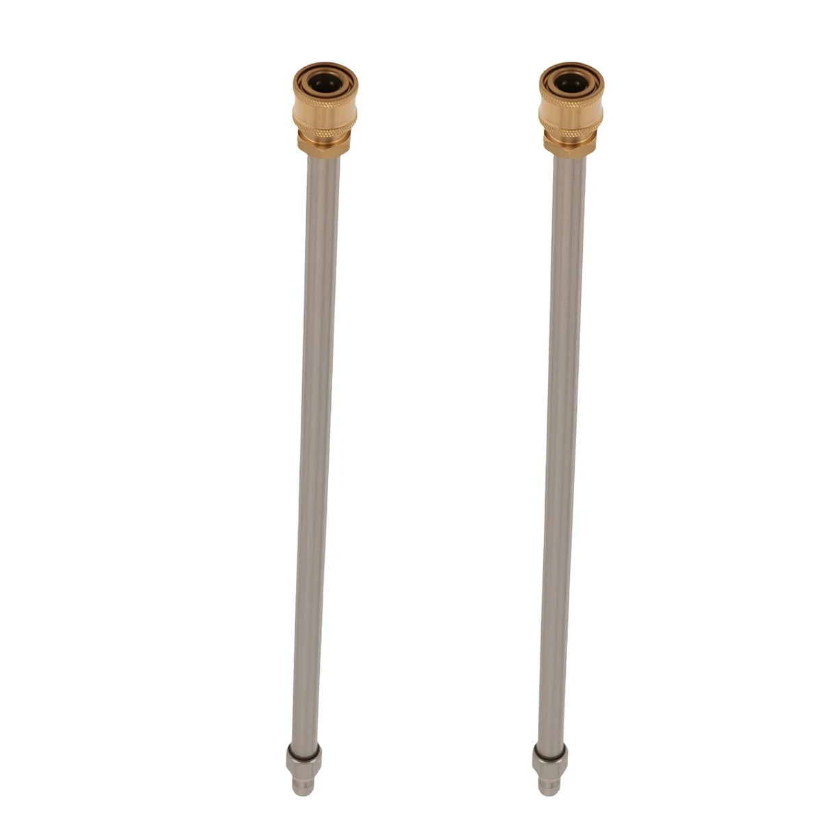 2PC Stainless Steel Extension Wand Kit for Pressure Washer Lance (4000 PSI)