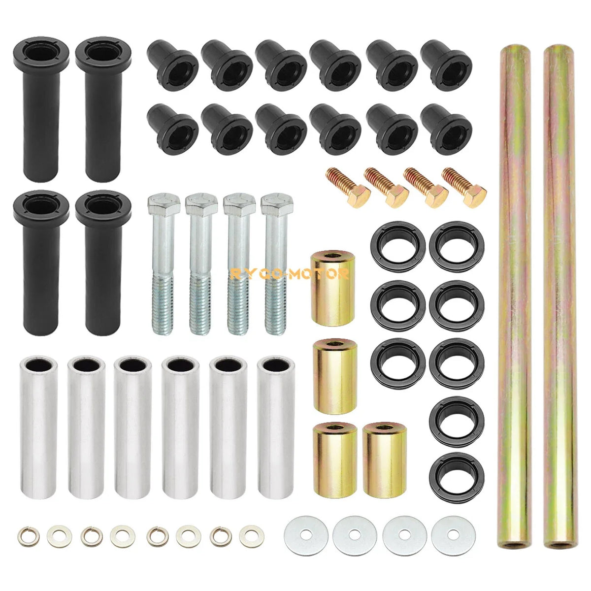 2X Rear A-Arm Bushing Shaft Bolt Kits for Polaris Sportsman 400 (2003–2005)