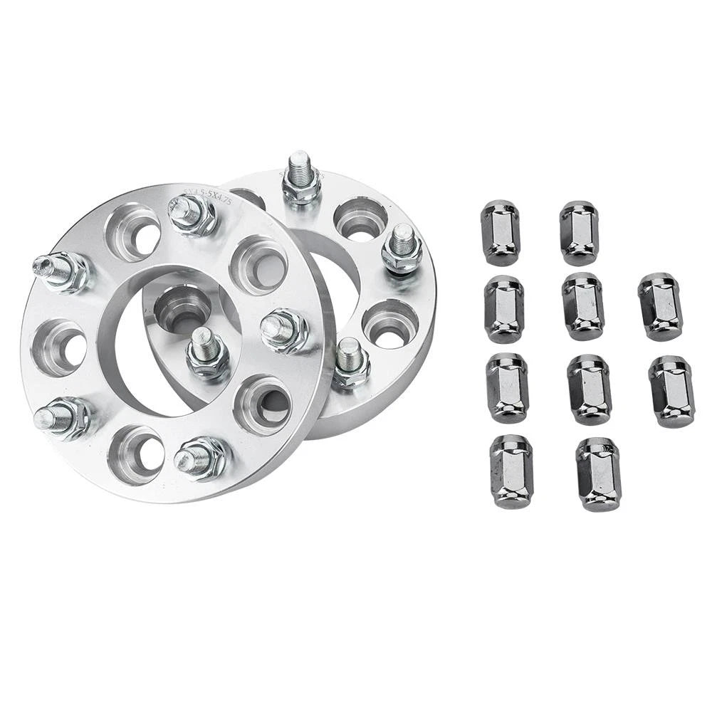 Set of 4 Wheel Spacers 5x4.5 to 5x4.75 1" M12x1.5 (Compatible Models)