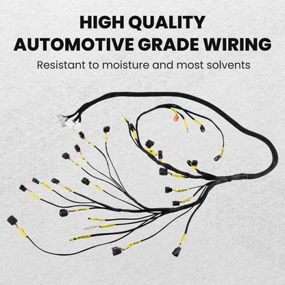Tucked Engine Harness for Honda Acura K-Swap Integra CRX EK EG K20 K24 (2001–2006)