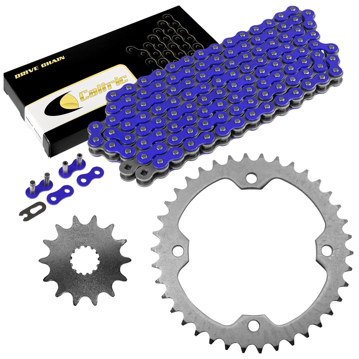 Blue Drive Chain and Sprockets Kit for Yamaha YFZ450 YFZ450V (2004–2013) EG3824CH105XO