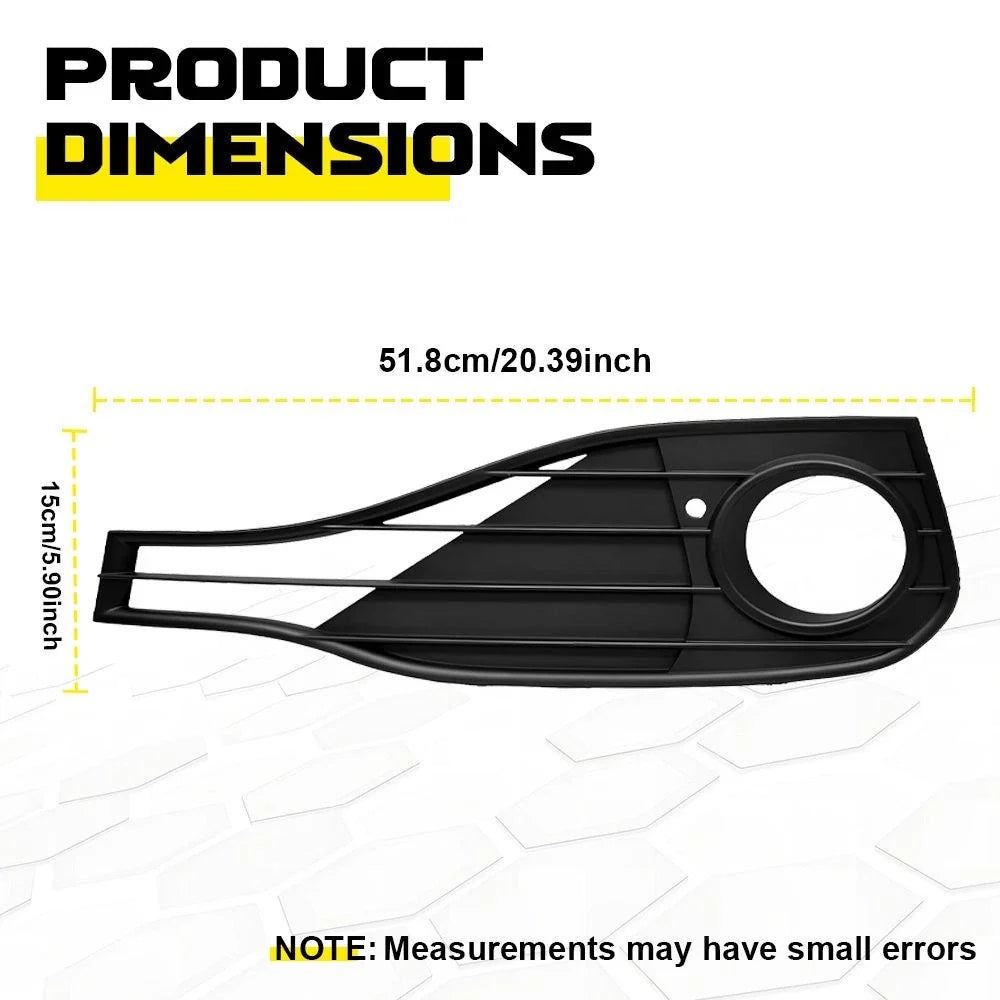 Pair of Black Fog Light Trims for BMW 428i (2014–2016)