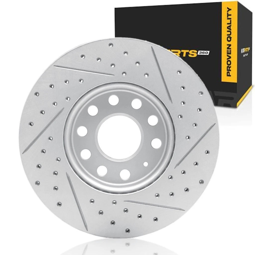 Front Brake Rotor for Audi A3 (2020) - Coated, Drilled & Slotted, ALX-PAU-DF-830-74028L-CLA3