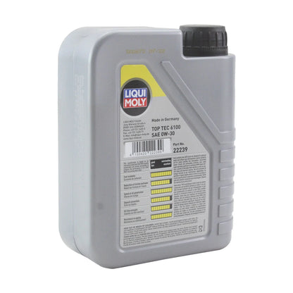 Set of 2 Liqui Moly Top Tec 6100 0W-30 Engine Motor Oil (2L)