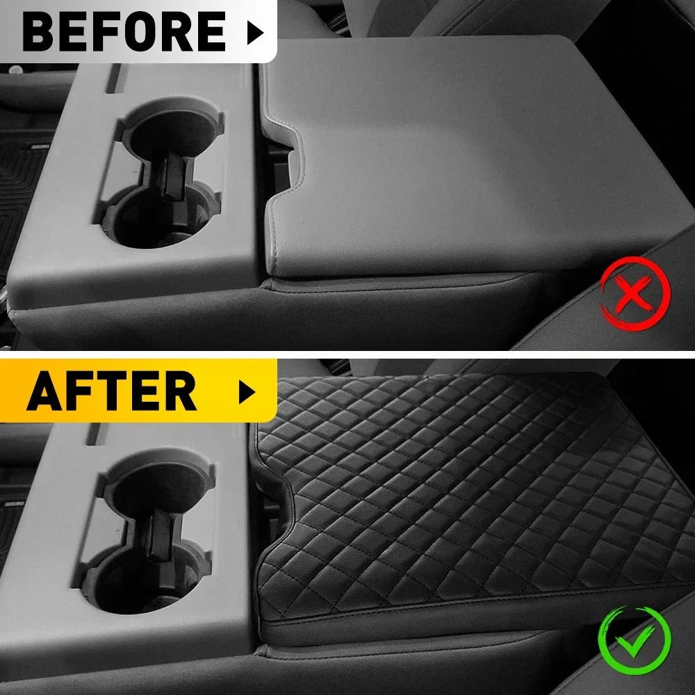 Jump Seat Center Console Lid Armrest Cover Pad for Ford F150 (2015–2023)