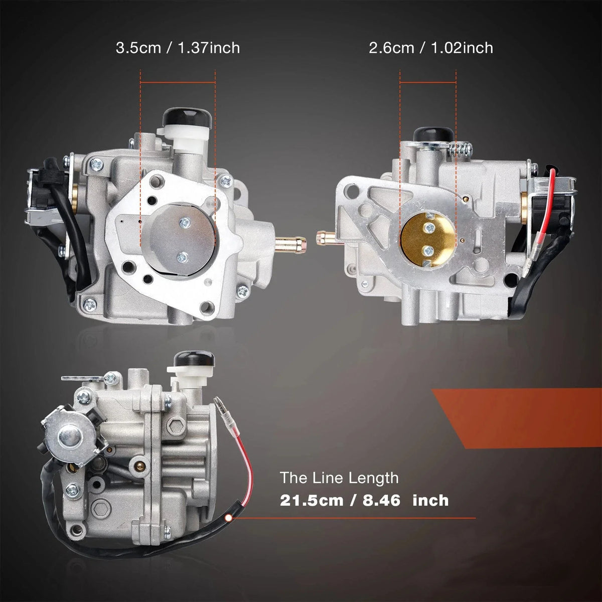 Carburetor Kit for Kohler CH740 CH730 (25HP) (24-853-34-S, 24-853-162-S, 24-853-93-S)