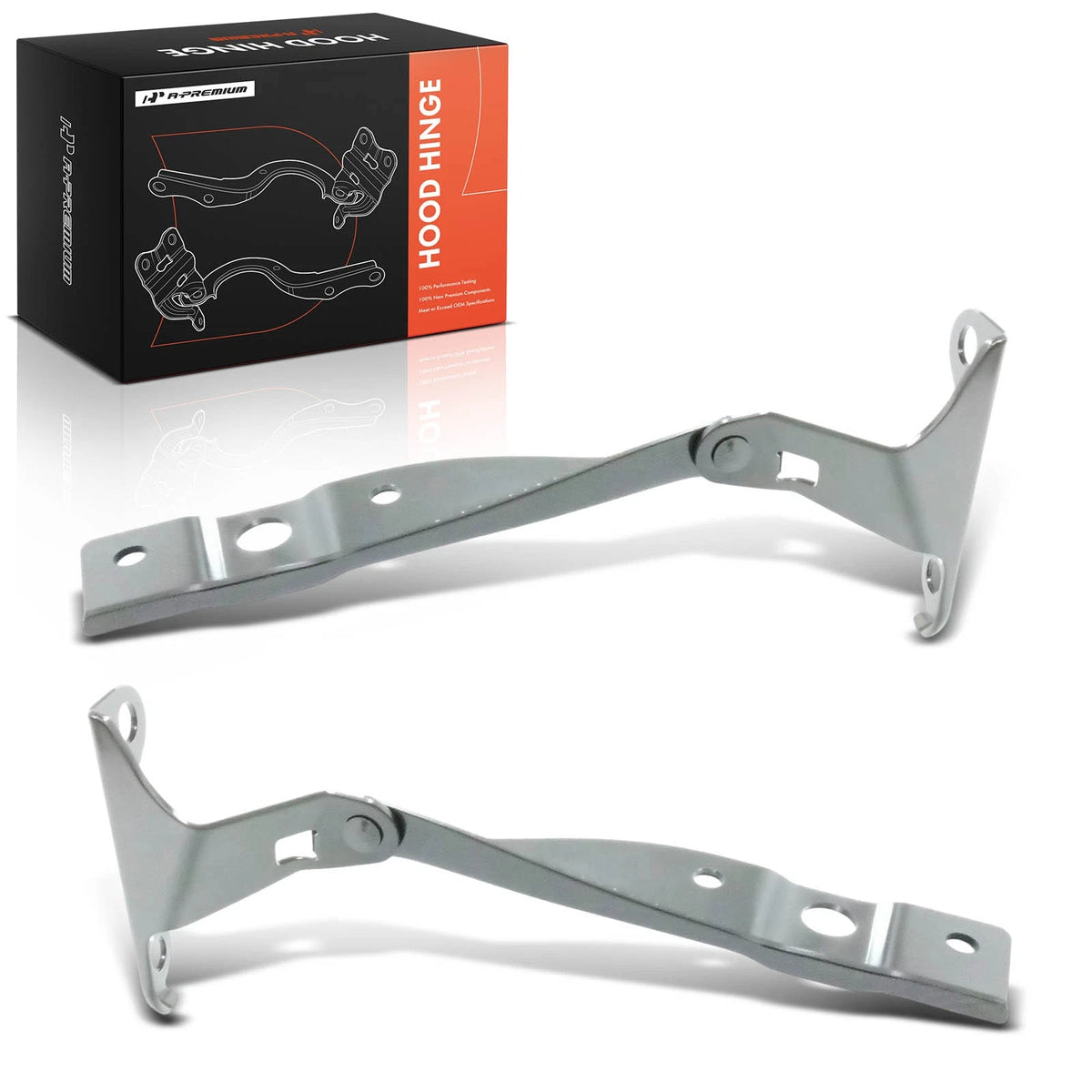 2X Front + Hood Hinge for Honda Pilot Ridgeline (2003–2014) 60170S9VA00ZZ, 60120S9VA00ZZ, HO1236136, HO1236135