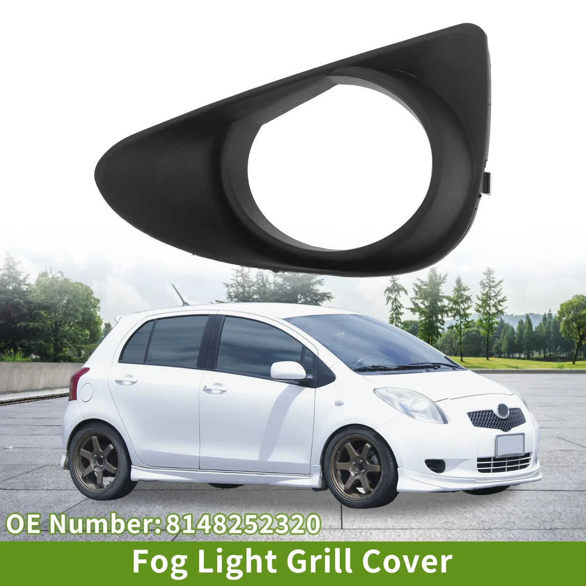 1 Pc Fog Light Grill for Toyota Yaris (2011–2014) No. 8148252320