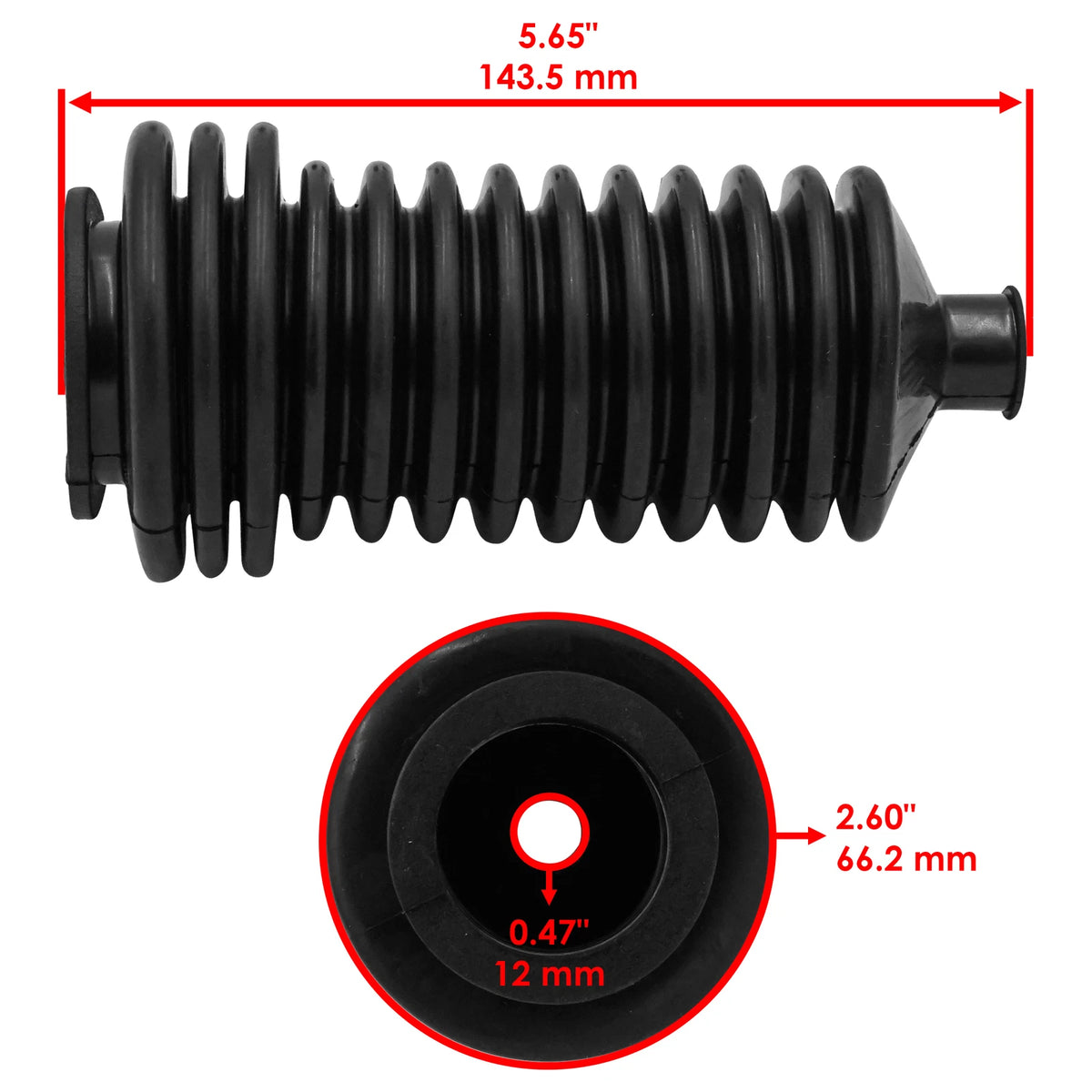 Steering Rack and Pinion Boot Kit for Polaris RZR XP 1000 (2014–2018) BO102-HHR