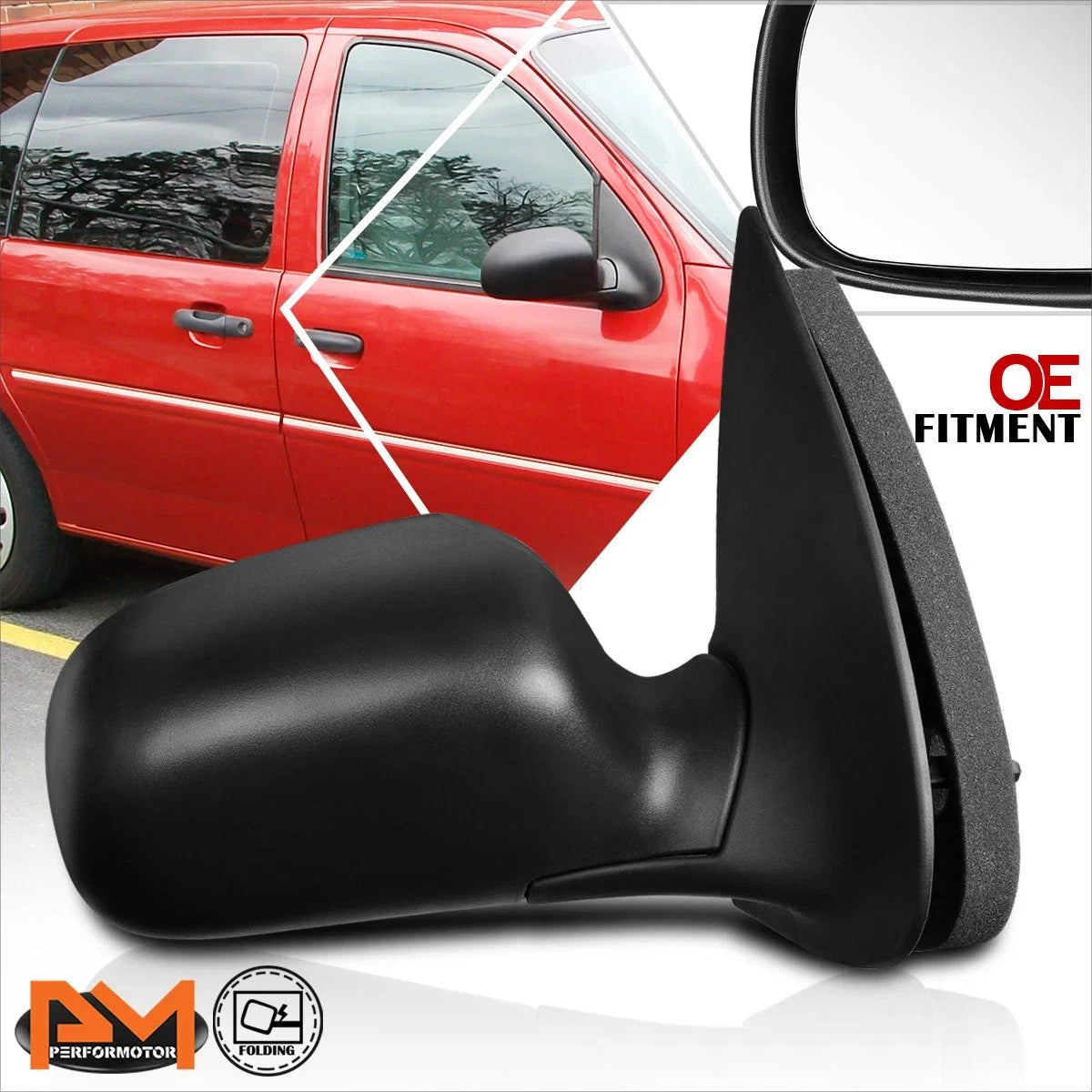OE Style Manual Side View Door Mirror Replacement for Ford Windstar (1995–1998)