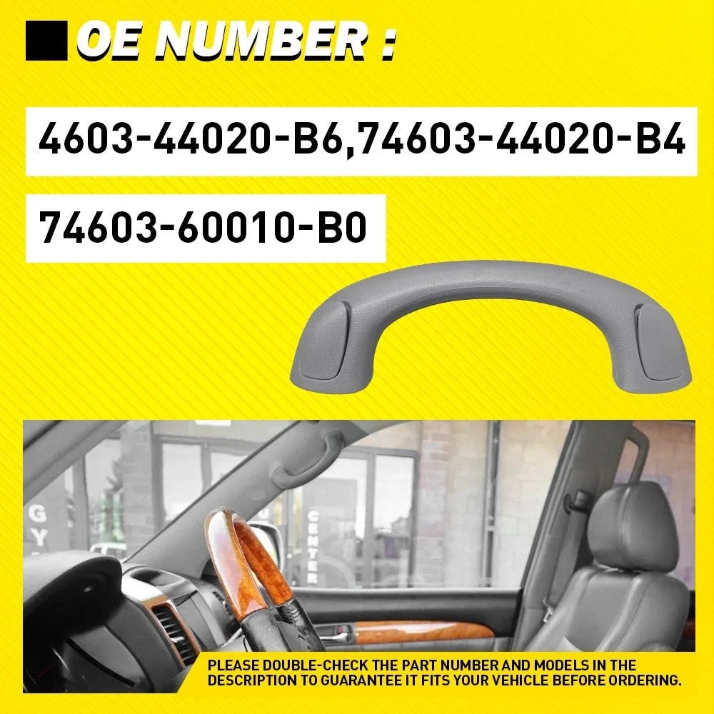Front Upper Roof Grab Handle Gray for Toyota 4Runner & Lexus GX470 (2003–2009)