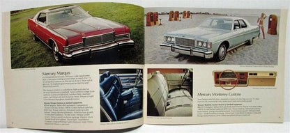 Sales Brochure for Lincoln Mercury Continental Mark IV Marquis Monterey Cougar (1973)