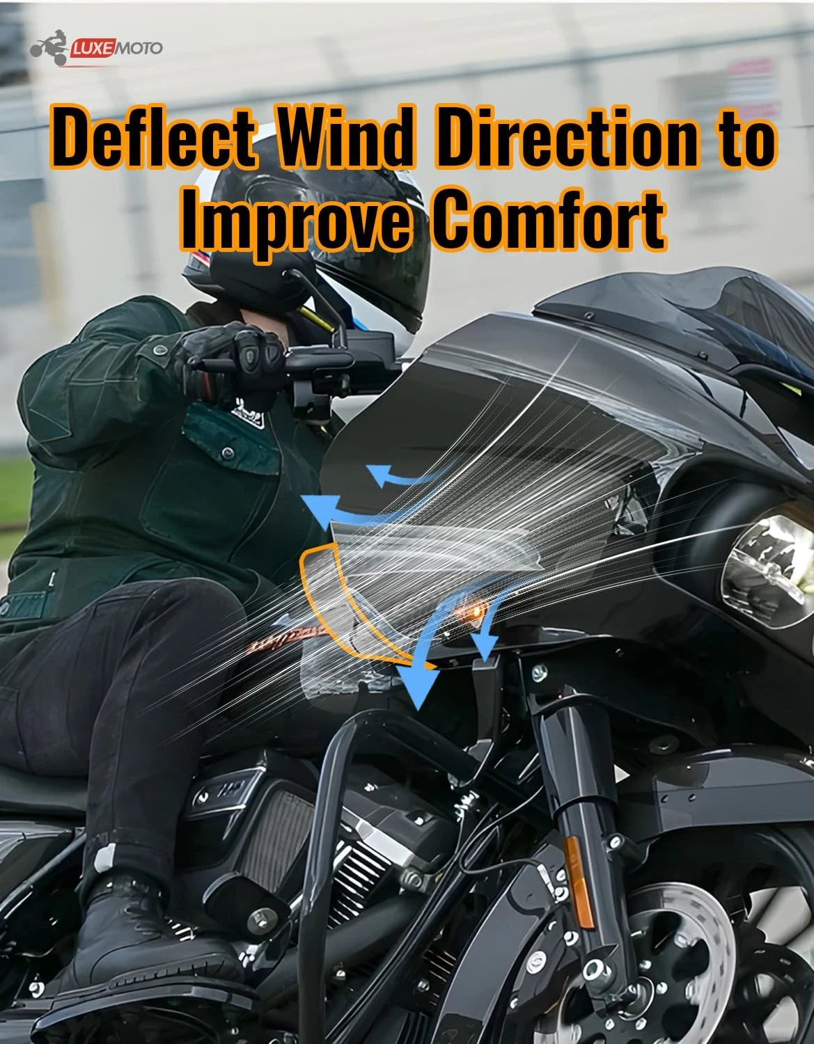 Widen Wind Deflector for Road Glide (2015–2023) - Smoked Black
