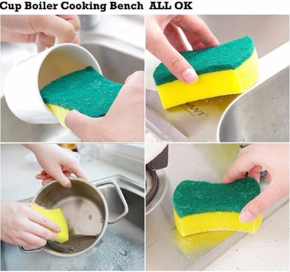 Pack of 24 Eco Non-Scratch Scrub Sponges for Kitchen Cleaning