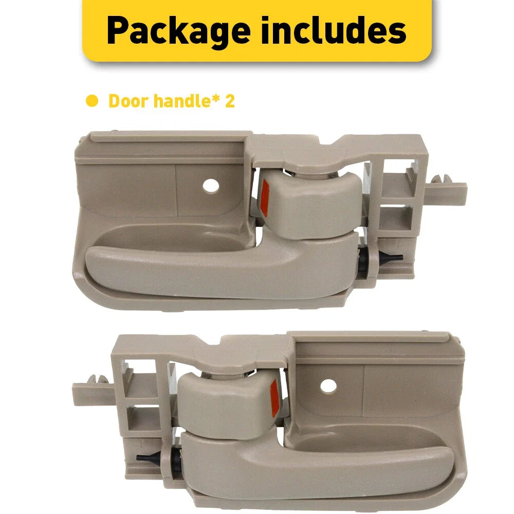 Set of 2 Interior Door Handles for Toyota Corolla (2003–2008) Beige