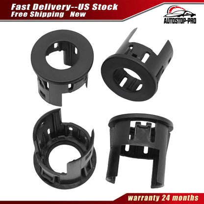 Set of 4 Rear Bumper Parking Sensor Brackets for Silverado Sierra (2014–2019) 23276807
