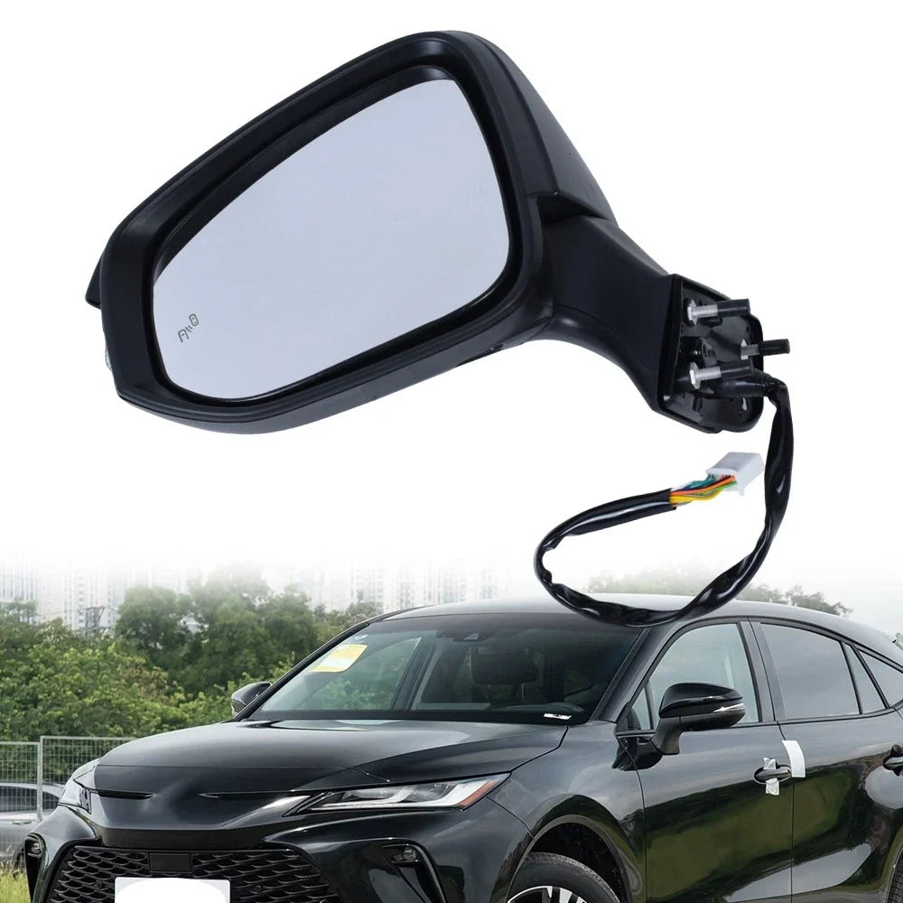 Left Driver Side Mirror for Toyota Venza (2021–2024) Blind Spot, Turn Signal