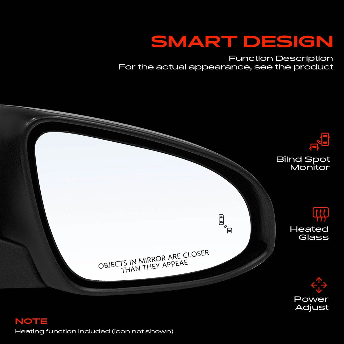 Power Mirror for Toyota Camry (2016–2017) 8790106051, TO1321375