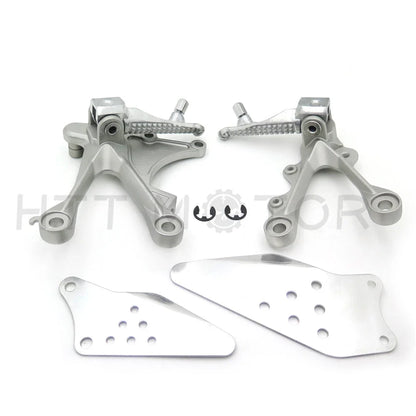 Footrest Assembly w/ Pegs for Kawasaki Ninja ZX6R ZX-6RR (2005–2008)
