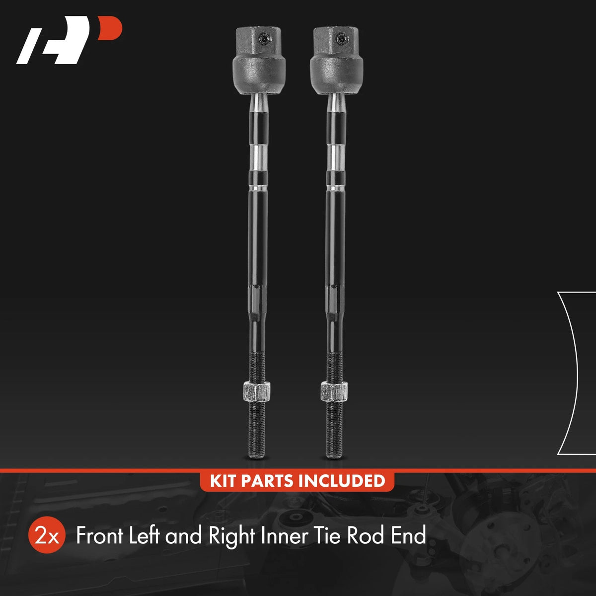 2X Front Inner Side Tie Rod End for Ford Tempo Mercury Topaz (1990–1994) F03Z3280A, MEV264