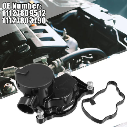 PVC Crankcase Vent Valve 11127809512 for BMW 3 5 6 X3 X5 X6 (2003–2014)