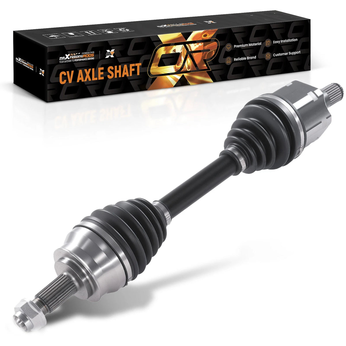 Front Right CV Axle Shaft Assembly for Chrysler 200 L4 2.4L (2015–2017) R1A0GX, NCV12074, 52123810AA, 52123810AB